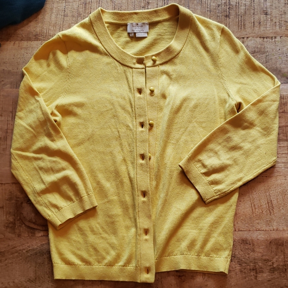 Bright Yellow Cardigan